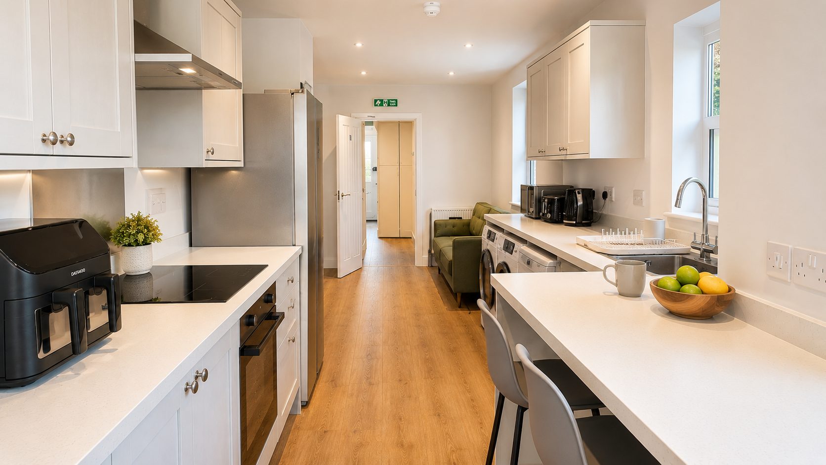Shared kitchen and lounge
